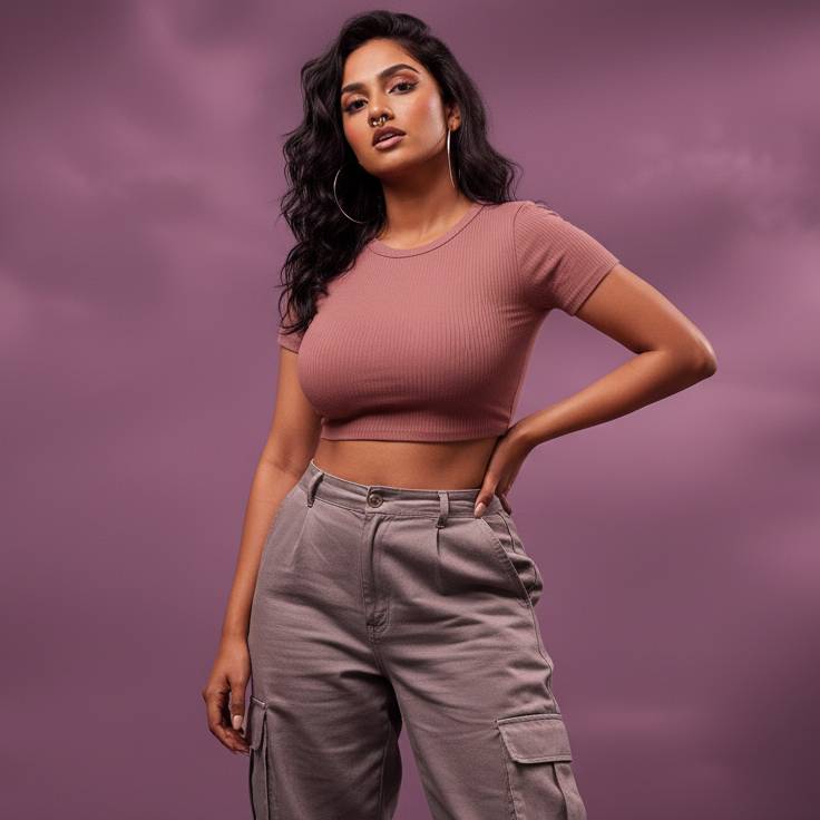 Rib Classic Dusty Rose Charm
