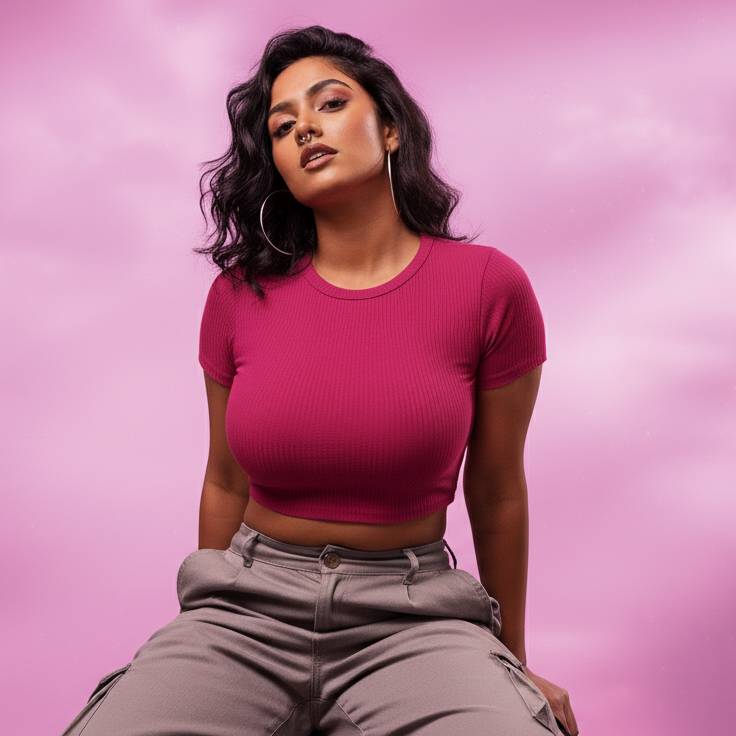 Rib Classic Fuchsia Flame
