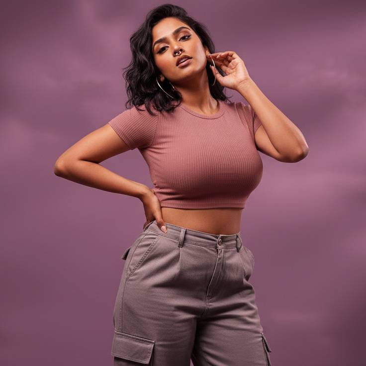 Rib Classic Dusty Rose Charm