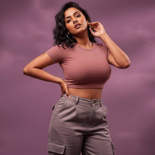 Rib Classic Dusty Rose Charm