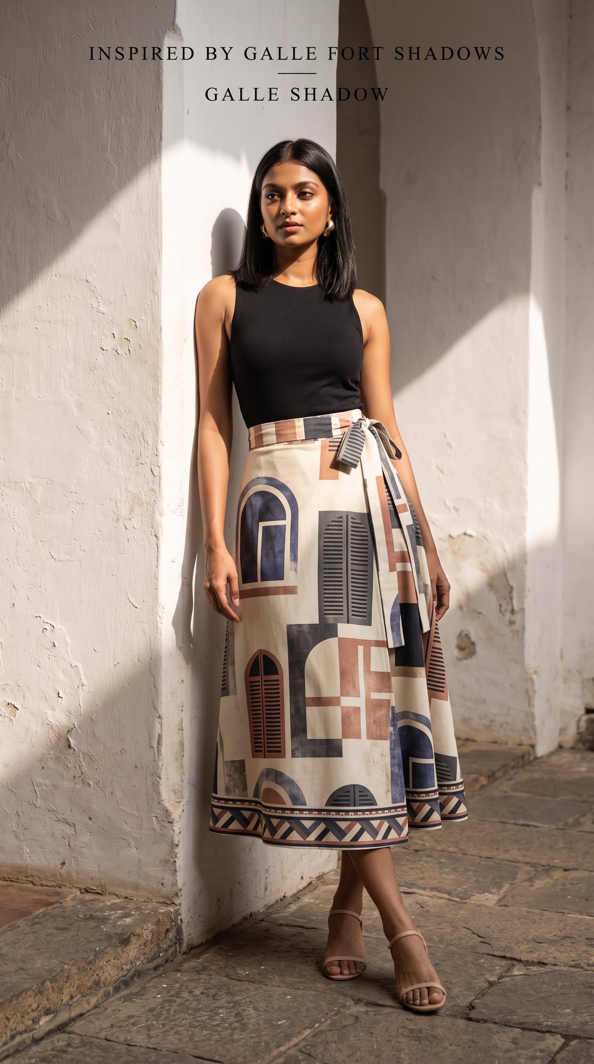 Galle Shadow | Darling Desk Wrap Skirt