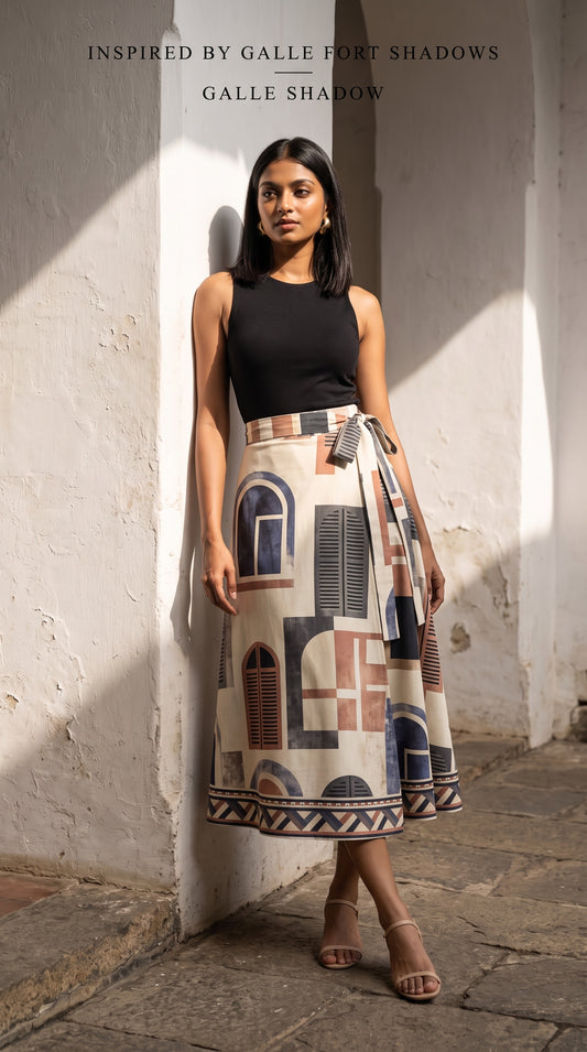 Galle Shadow | Darling Desk Wrap Skirt