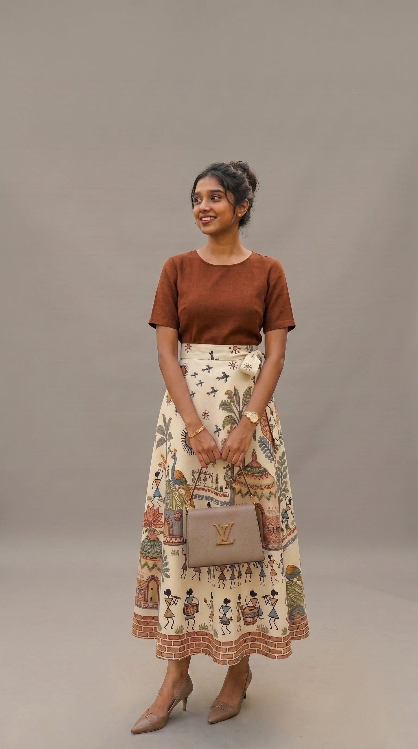 Wrap skirt - Calm village
