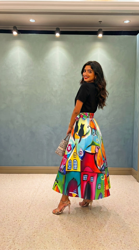 Wrap skirt - Multi color