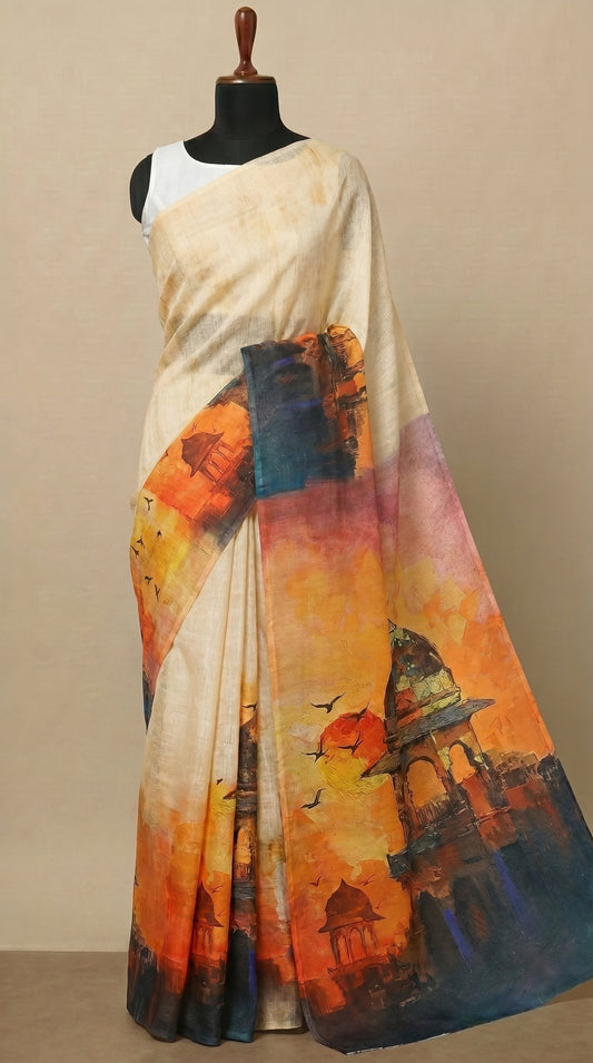 Saree - evening mosque