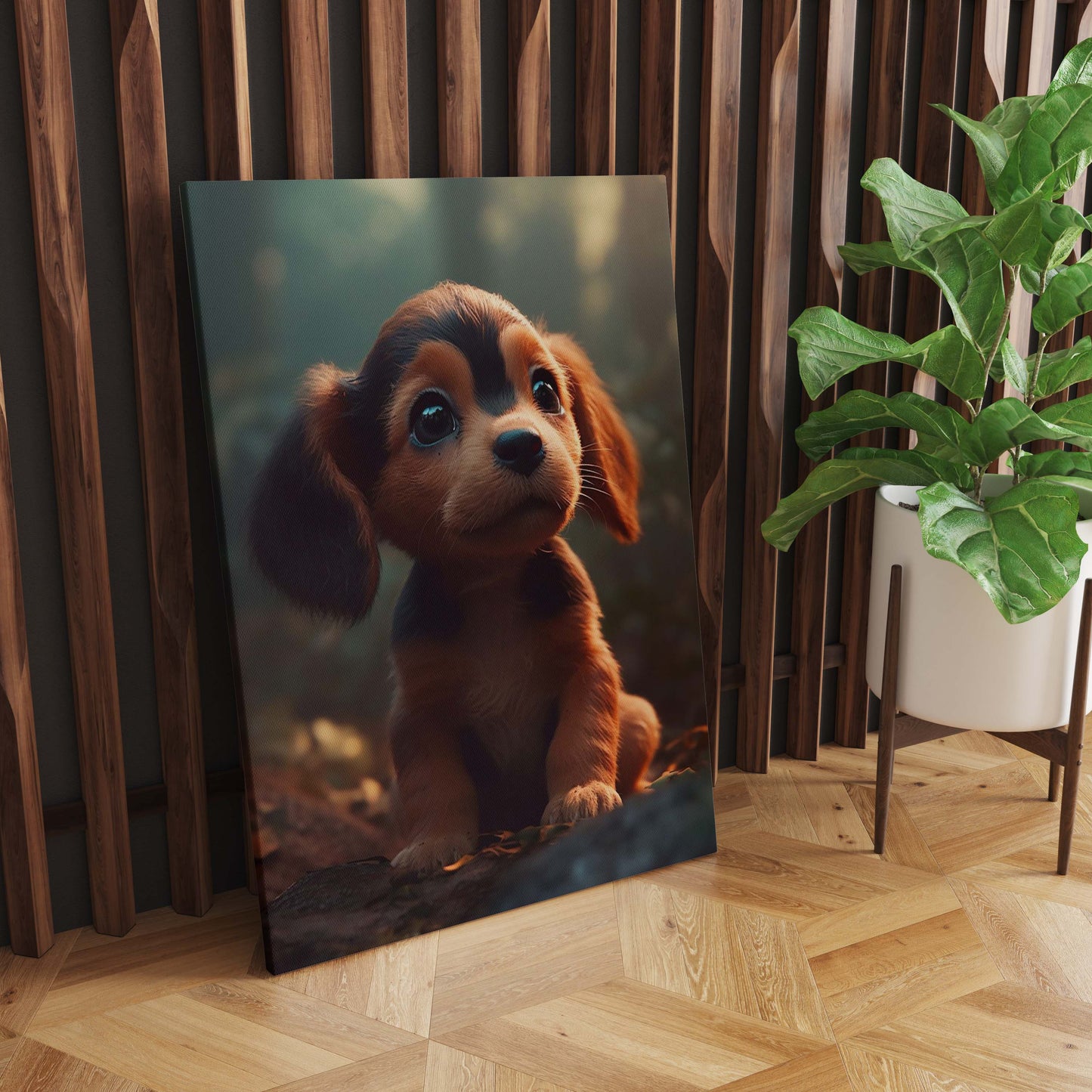 "Bathed in Nature's Warmth: An Adorable Dog's Serene Moment in a Sunlight Forest Haven, Where Peace and Beauty Converge - S05E93