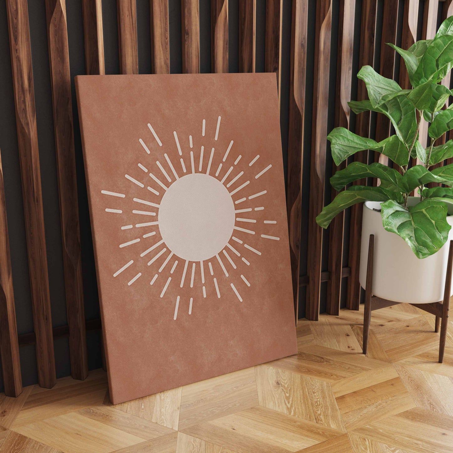 Empowering Elegance: Abstract Line Art Poster with Boho Sun and Moon Prints for Nordic Living Room Decor S04E09