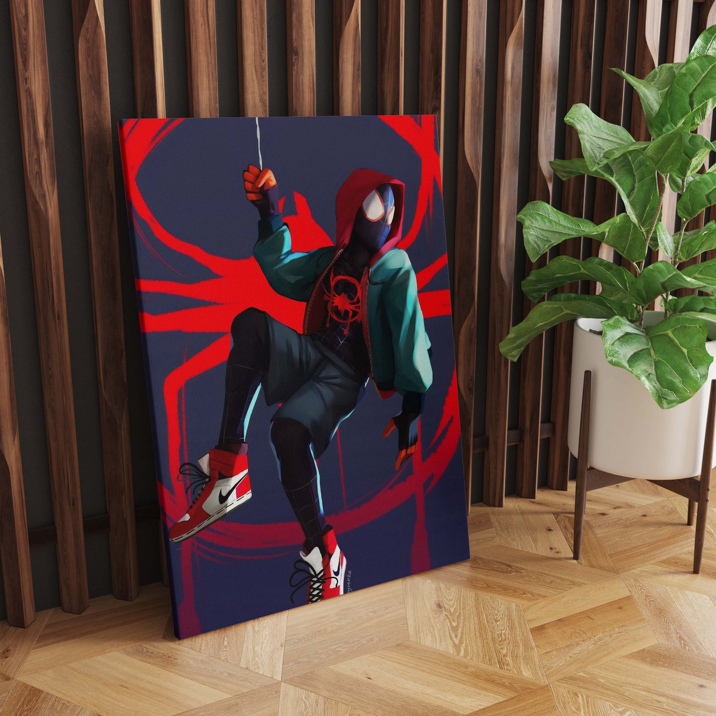 Swinging Through the Multiverse: Miles Morales Spider-Man in Action, Gripping His Trusty Webstring, - S05E100
