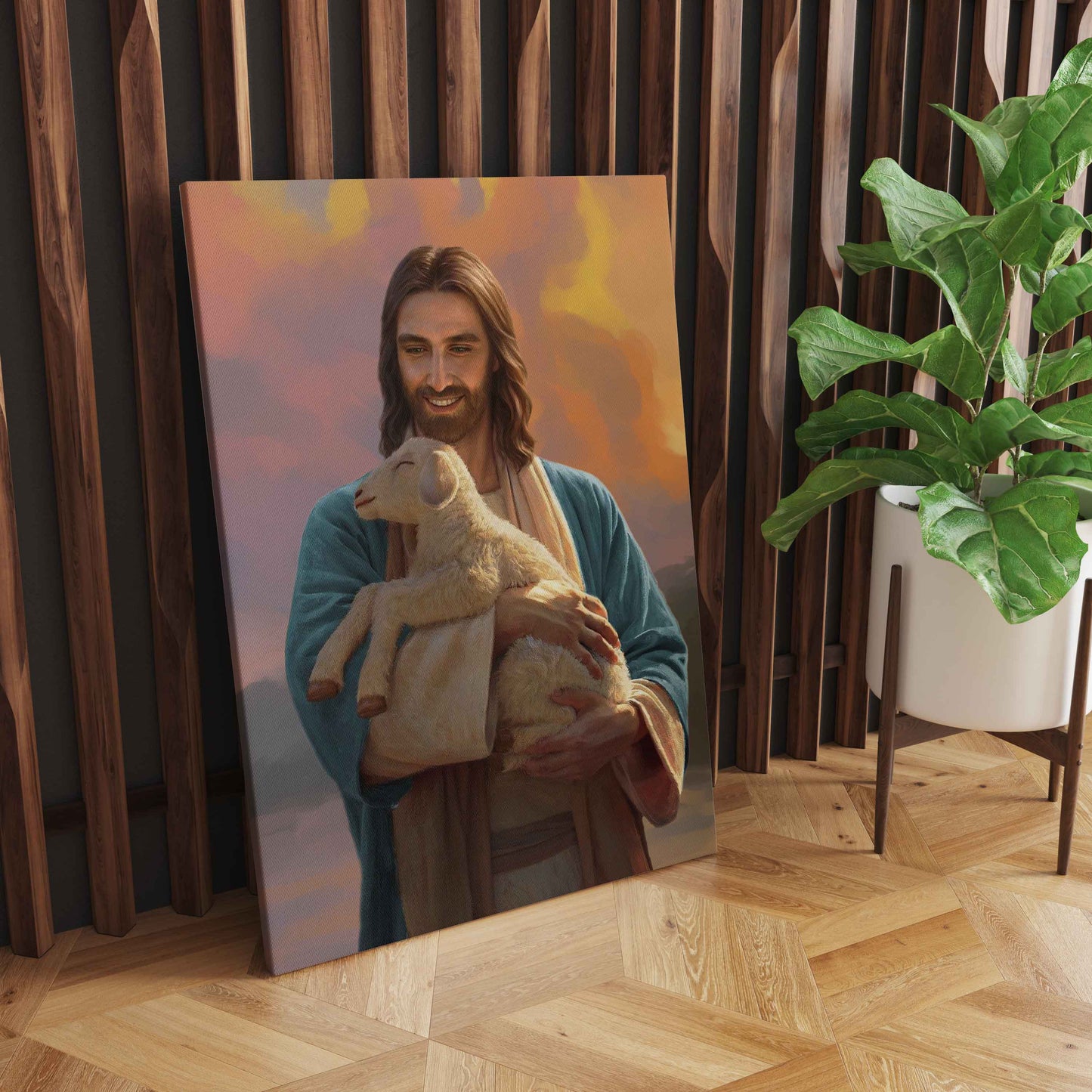 Sacred Guardian: A Divine Tribute to the Good Shepherd - Embrace the Compassion and Grace of Jesus in Wall Art - S05E33