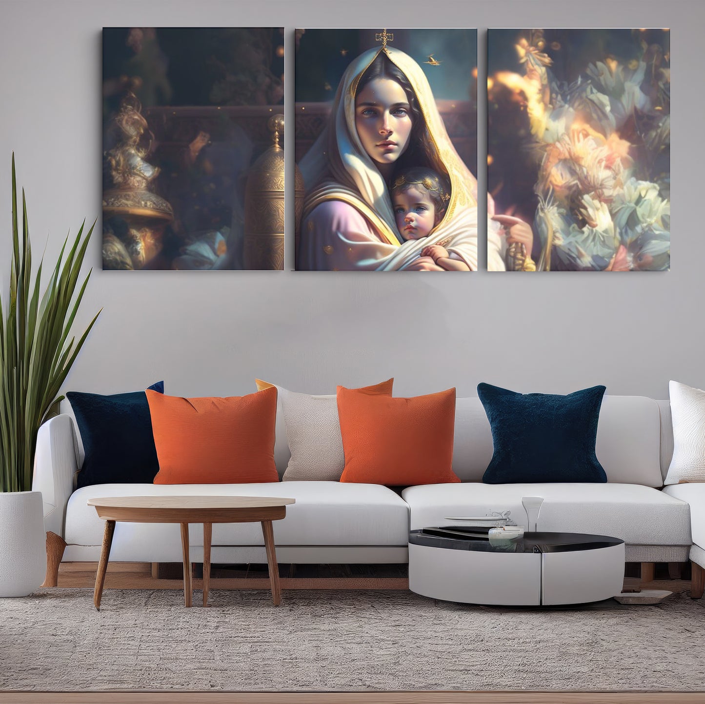 Sacred Serenity: Saint Mary Concept Art - Inspiring Wall Art Celebrating the Grace and Devotion of Saint Mary in a Conceptual Representation - S06E01