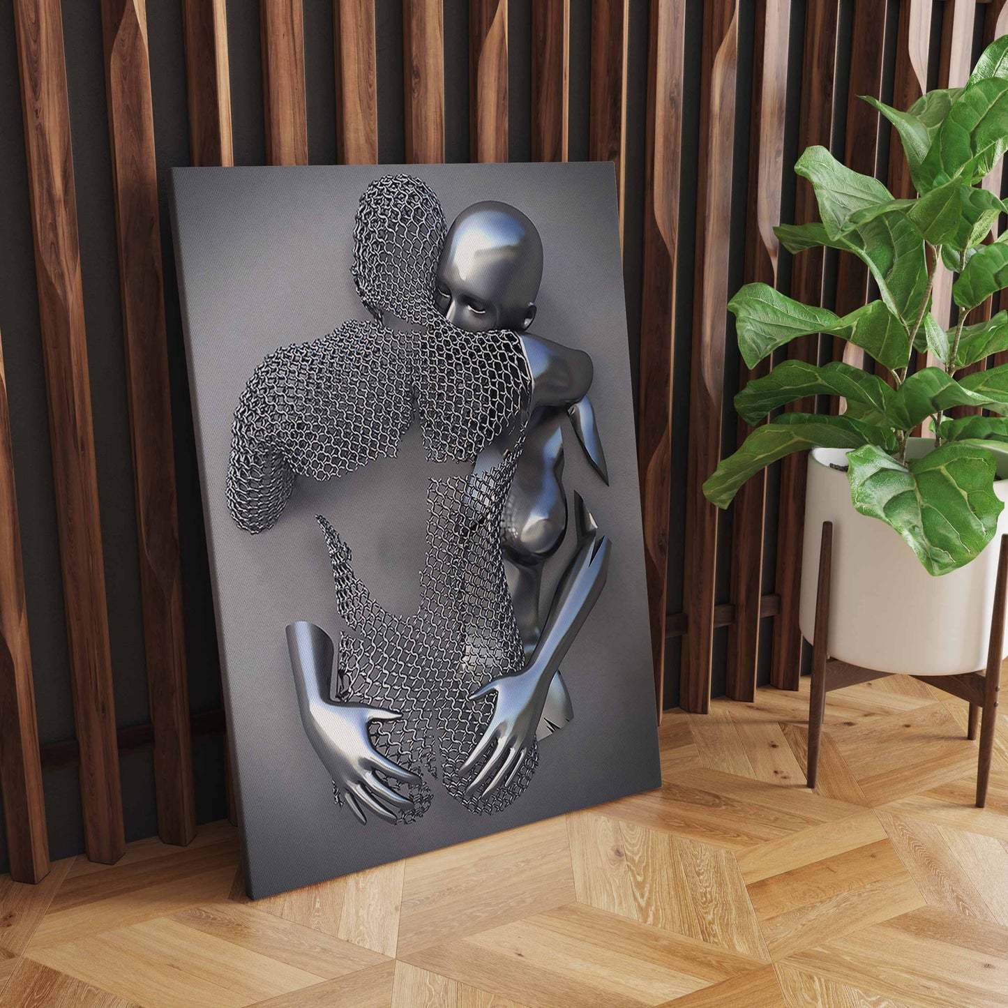 Captivating Metal Figure Statue wall art printings, Romantic Abstract design and Prints for Modern Living Rooms S04E16