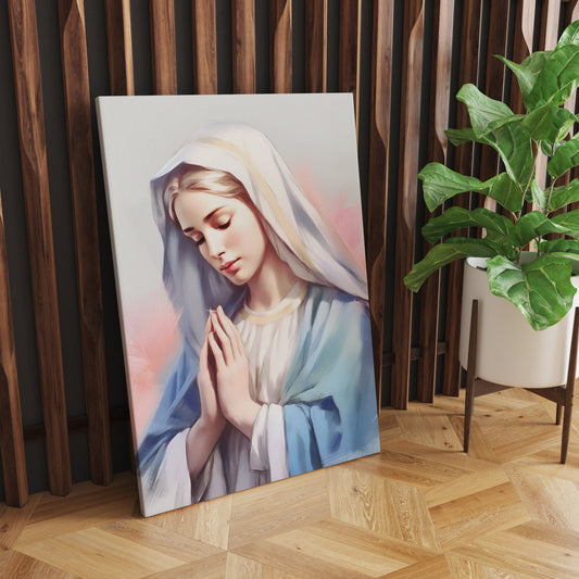 Divine Devotion: An Exquisite Portrait of Mother Mary in Worshipful Reverence and Eternal Grace - S05E89
