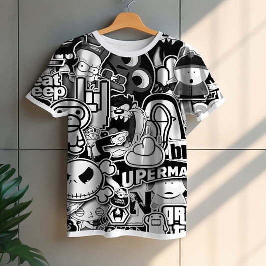 Blackwhite Sticker - tshirt - TS017