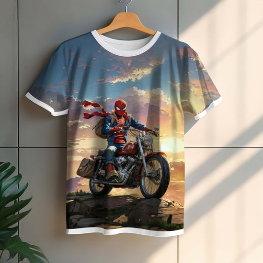 Spider on a Bike - tshirt - TS049